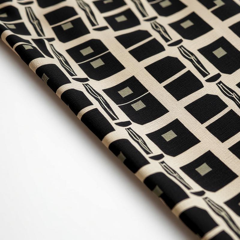 Geometric Ankara — Charcoal